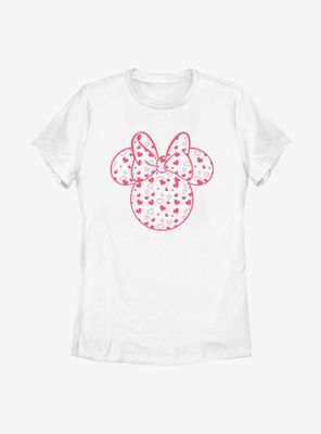 Disney Minnie Mouse Hearts Fill Womens T-Shirt