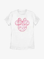 Disney Minnie Mouse Hearts Fill Womens T-Shirt