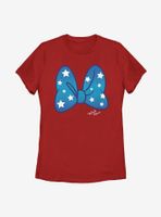 Disney Minnie Mouse Stars Bow Womens T-Shirt