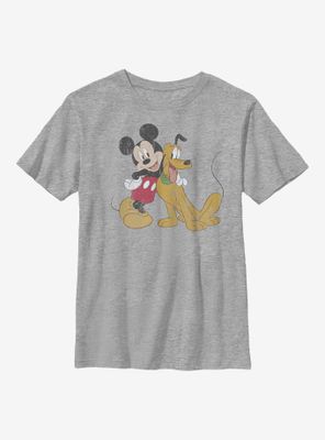Disney Mickey Mouse And Pluto Youth T-Shirt