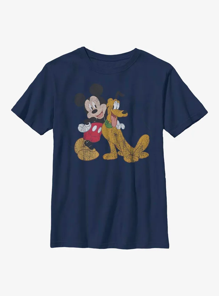 Disney Mickey Mouse And Pluto Youth T-Shirt