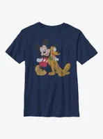 Disney Mickey Mouse And Pluto Youth T-Shirt