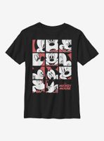 Disney Mickey Mouse Expression Grid Youth T-Shirt