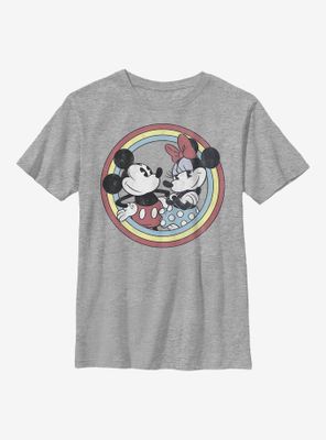 Disney Mickey Mouse Minnie Circle Youth T-Shirt