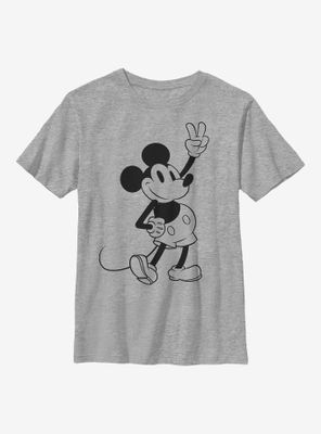 Disney Mickey Mouse Simple Outline Youth T-Shirt