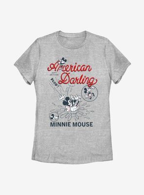 Disney Minnie Mouse Darling Comic Womens T-Shirt