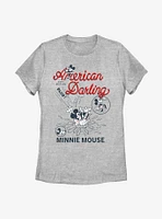Disney Minnie Mouse Darling Comic Womens T-Shirt