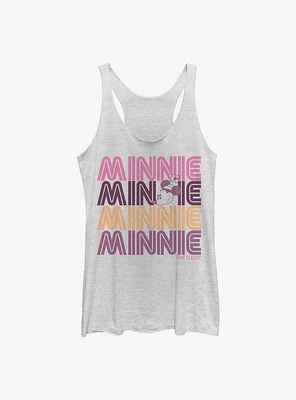Disney Minnie Mouse Retro Stack Womens Tank Top