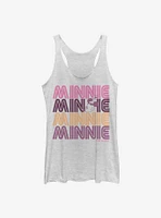 Disney Minnie Mouse Retro Stack Womens Tank Top
