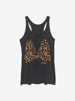 Disney Minnie Mouse Animal Print Bow Womens Tank Top