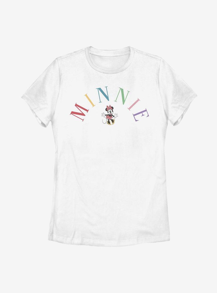 Disney Minnie Mouse Rainbow Womens T-Shirt