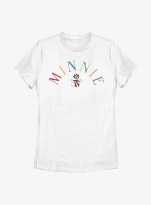 Disney Minnie Mouse Rainbow Womens T-Shirt