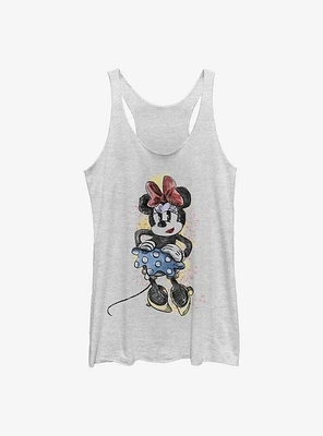 Disney Minnie Mouse Artsy Womens Tank Top