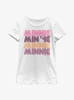 Disney Minnie Mouse Retro Stack Youth Girls T-Shirt