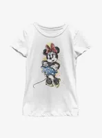 Disney Minnie Mouse Artsy Youth Girls T-Shirt