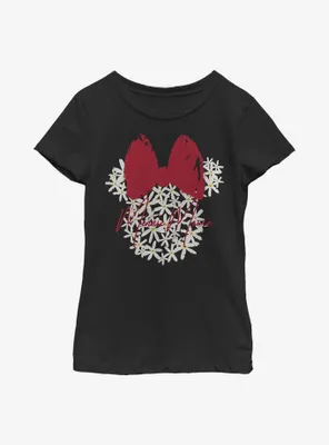 Disney Minnie Mouse Floral Youth Girls T-Shirt