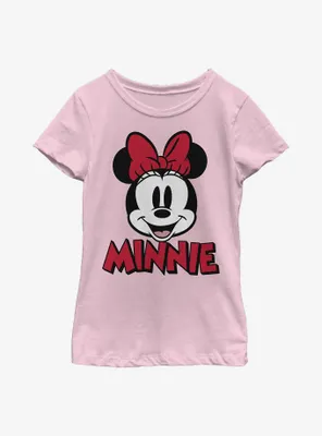 Disney Minnie Mouse Chenille Patch Youth Girls T-Shirt