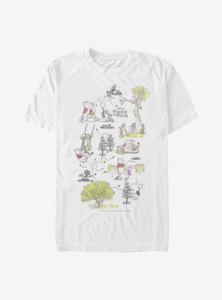 Disney Winnie The Pooh Map T-Shirt