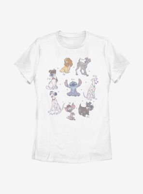 Disney Classic Dogs Womens T-Shirt