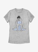 Disney Winnie The Pooh Basic Sketch Eeyore Womens T-Shirt