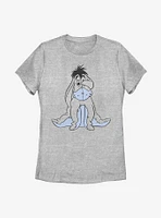 Disney Winnie The Pooh Basic Sketch Eeyore Womens T-Shirt