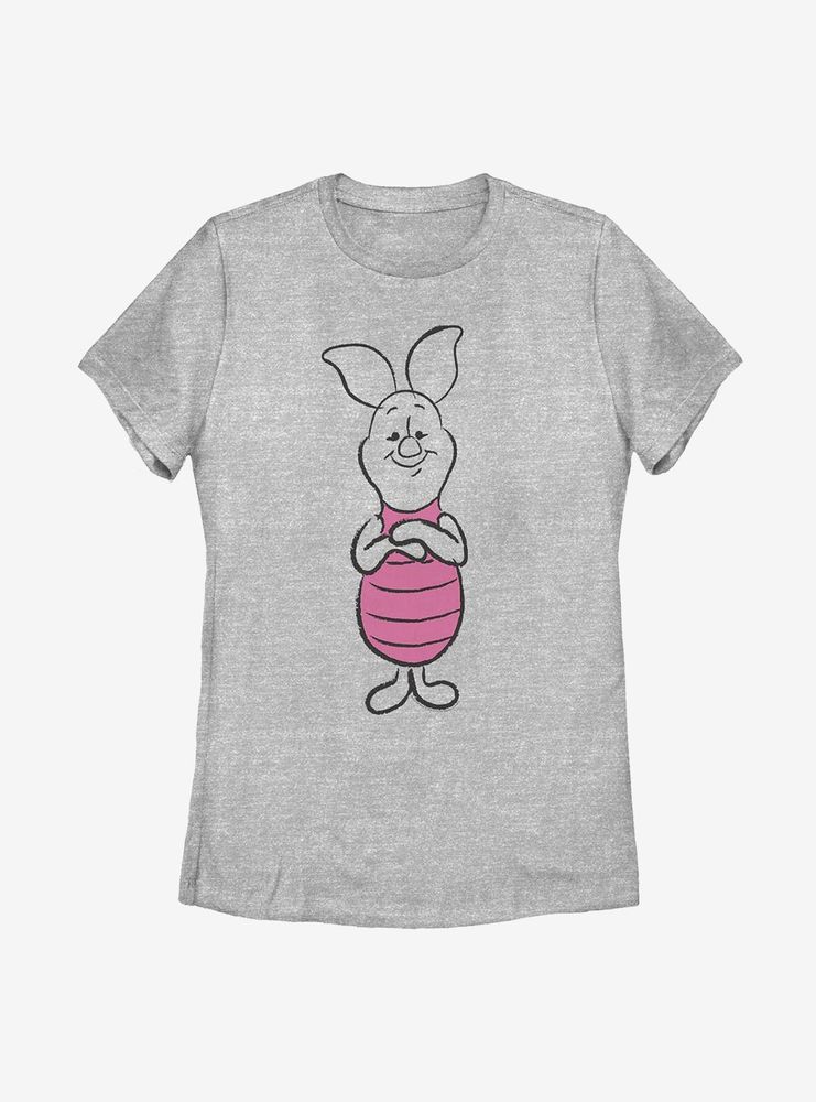 Disney Winnie The Pooh Basic Sketch Piglet Womens T-Shirt