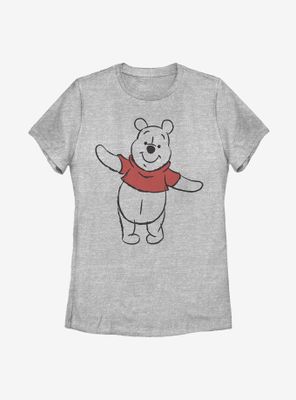 Disney Winnie The Pooh Basic Sketch Womens T-Shirt