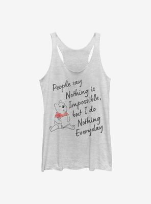 Disney Winnie The Pooh Nothing Is Impossible Womens Tank Top