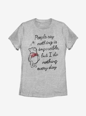 Disney Winnie The Pooh Impossible Womens T-Shirt