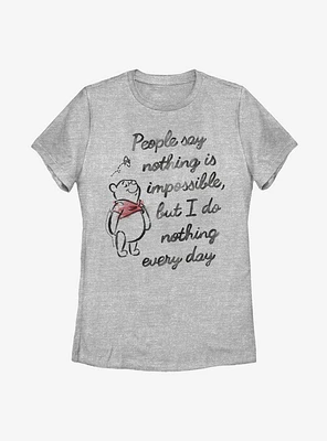Disney Winnie The Pooh Impossible Womens T-Shirt