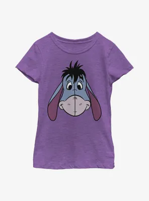Disney Winnie The Pooh Eeyore Big Face Youth Girls T-Shirt