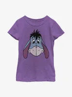 Disney Winnie The Pooh Eeyore Big Face Youth Girls T-Shirt