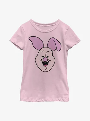Disney Winnie The Pooh Piglet Big Face Youth Girls T-Shirt