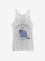 Disney Winnie The Pooh Eeyore Flowers Womens Tank Top