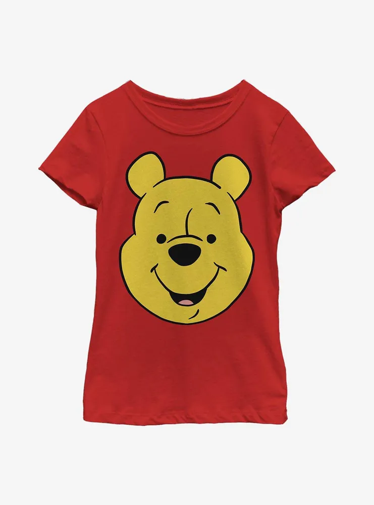 Disney Winnie The Pooh Big Face Youth Girls T-Shirt