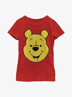 Disney Winnie The Pooh Big Face Youth Girls T-Shirt