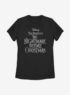 Disney The Nightmare Before Christmas Logo Womens T-Shirt