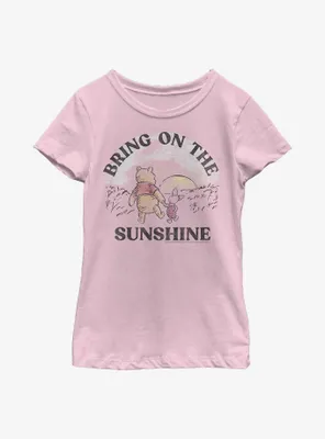 Disney Winnie The Pooh Bring On Sunshine Youth Girls T-Shirt