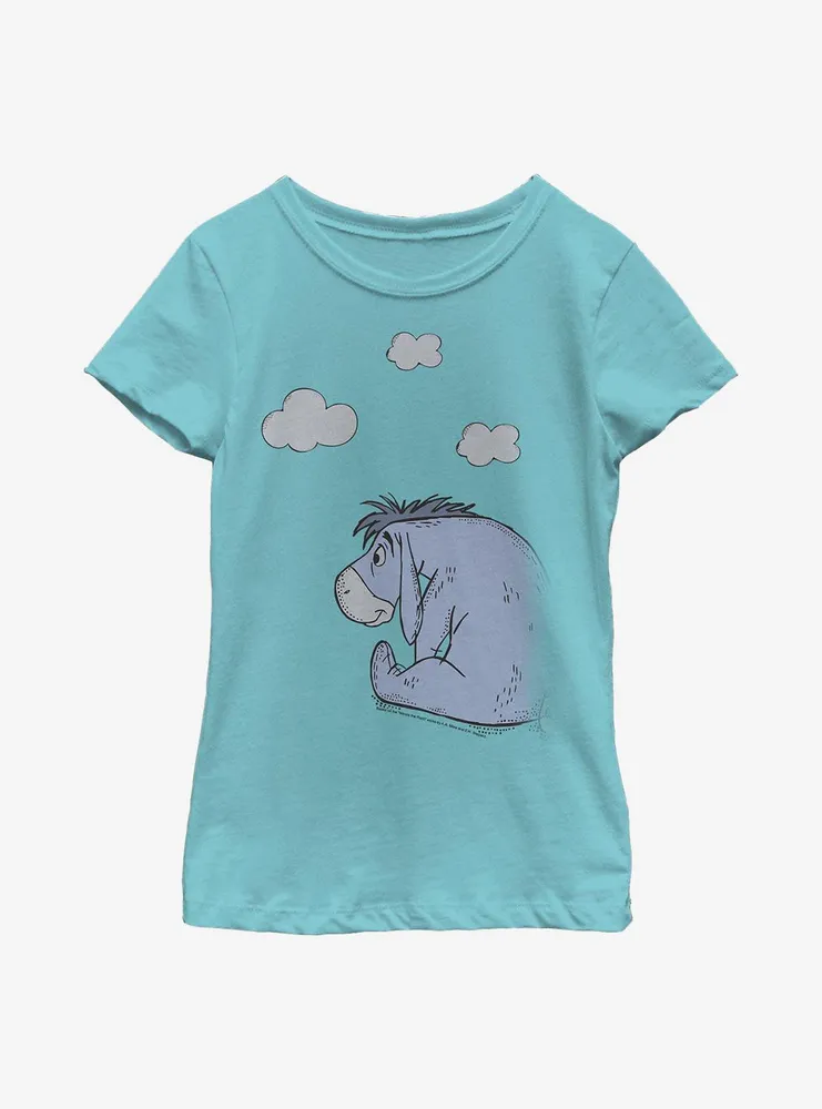 Disney Winnie The Pooh Clouldy Eeyore Youth Girls T-Shirt