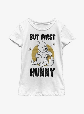 Disney Winnie The Pooh First Hunny Youth Girls T-Shirt