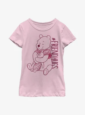 Disney Winnie The Pooh Piglet Hugs Youth Girls T-Shirt