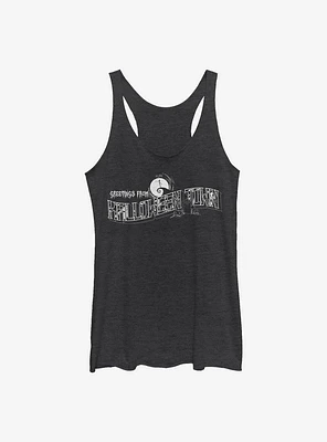 Disney The Nightmare Before Christmas Greetings Halloween Town Womens Tank Top