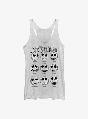 Disney The Nightmare Before Christmas Jack Emotions Womens Tank Top