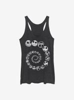 Disney The Nightmare Before Christmas Jack Emotions Spiral Womens Tank Top