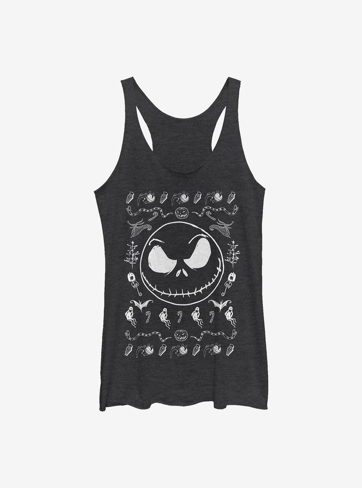 Disney The Nightmare Before Christmas Jack Spooky Sweater Womens Tank Top