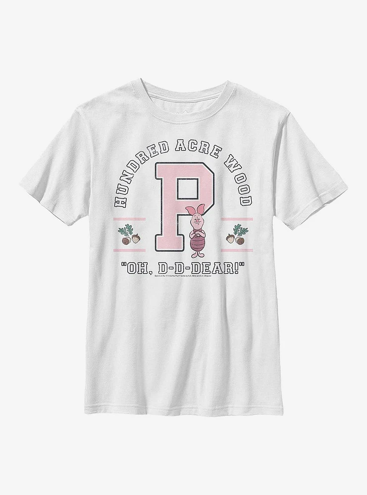 Disney Winnie The Pooh Piglet Collegiate Youth T-Shirt