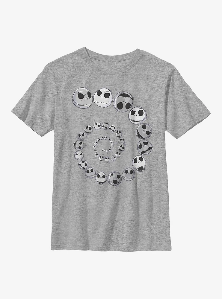 Disney The Nightmare Before Christmas Jack Emotions Spiral Youth T-Shirt