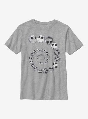 Disney The Nightmare Before Christmas Jack Emotions Spiral Youth T-Shirt
