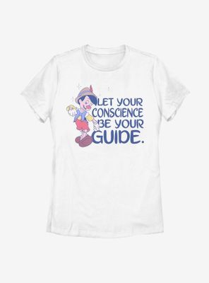 Disney Pinocchio Conscious Heart Womens T-Shirt