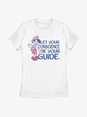 Disney Pinocchio Conscious Heart Womens T-Shirt
